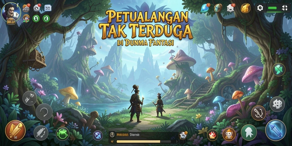 Tampilan gameplay BROJP yang menarik saat menjelajahi dunia petualangan.