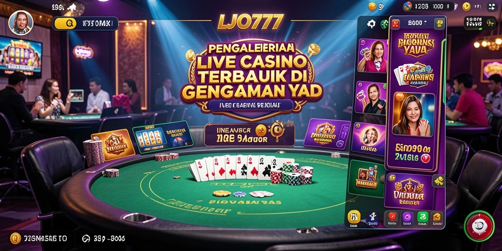 Gameplay seru dari LJO777 dalam aksi Live Casino.