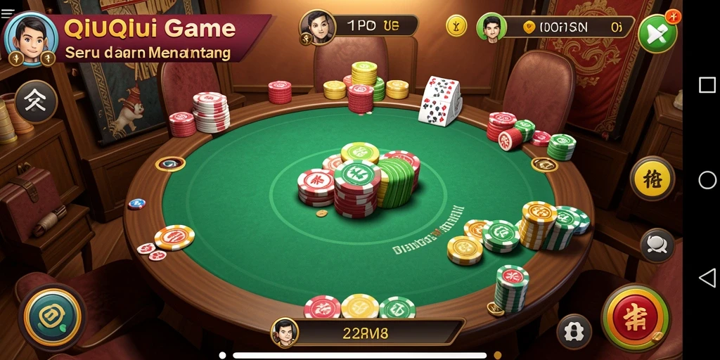 Screenshot gameplay QiuQiu yang seru dan menantang.