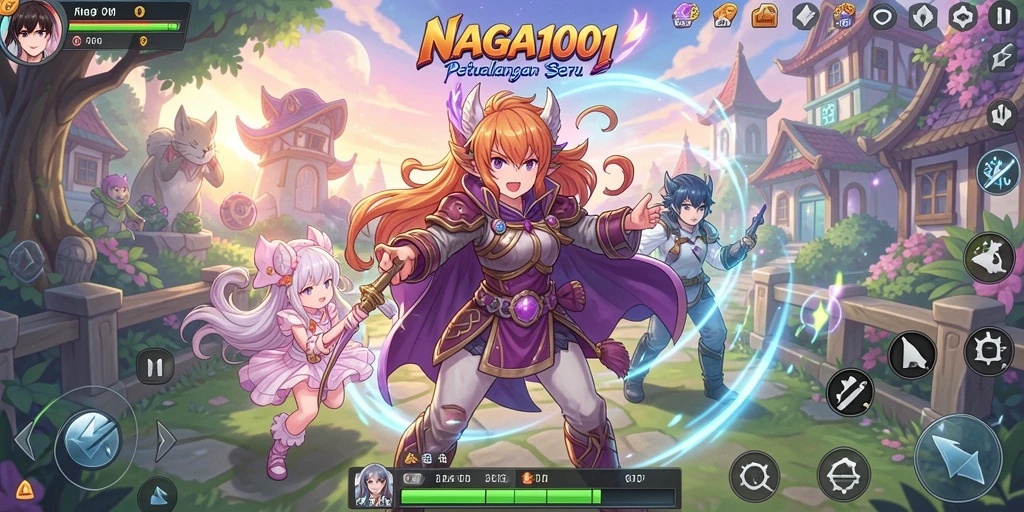 Tampilan gameplay seru dan karakter Anime favorit dalam NAGA1001.