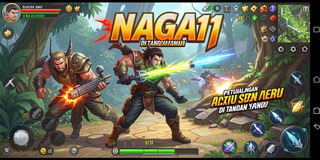 Tangkapan layar NAGA11 menampilkan aksi mendebarkan dalam pertempuran.
