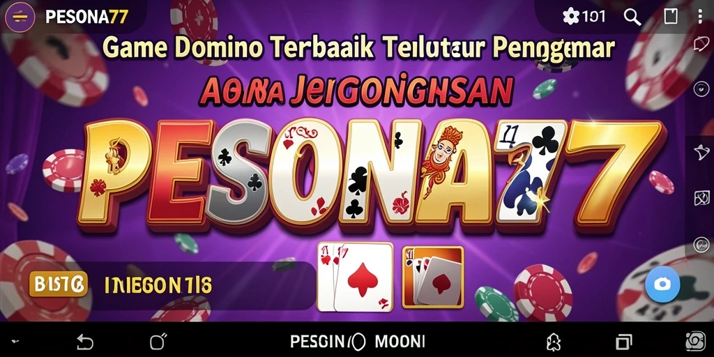 Screenshot gameplay PESONA77 dengan aksi seru permainan Domino.