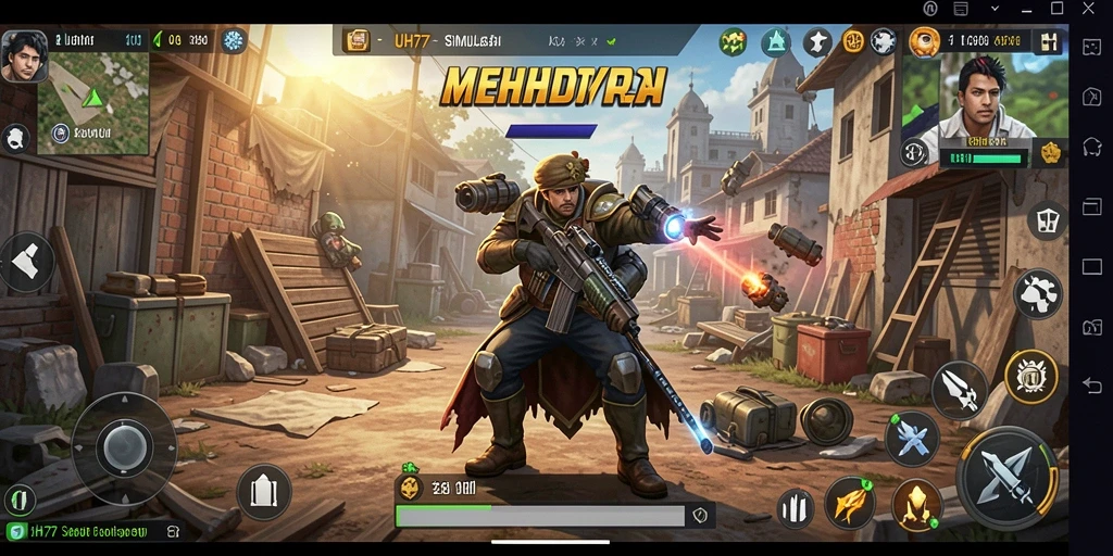 Gameplay UH77 yang menggambarkan simulasi kehidupan yang realistis.
